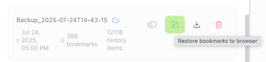 Restore your data